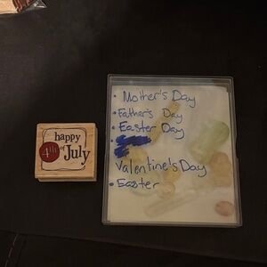 Stampin' Up! Happy 4th of July Stamp - Red and Black